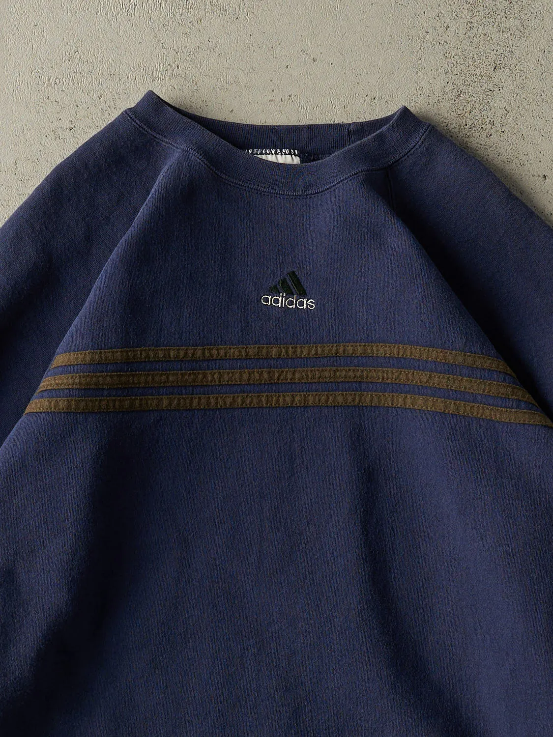 Vintage 90s Navy Blue Adidas Embroidered Crewneck (M/L) sold by Rebalance Vintage product image thumbnail 2