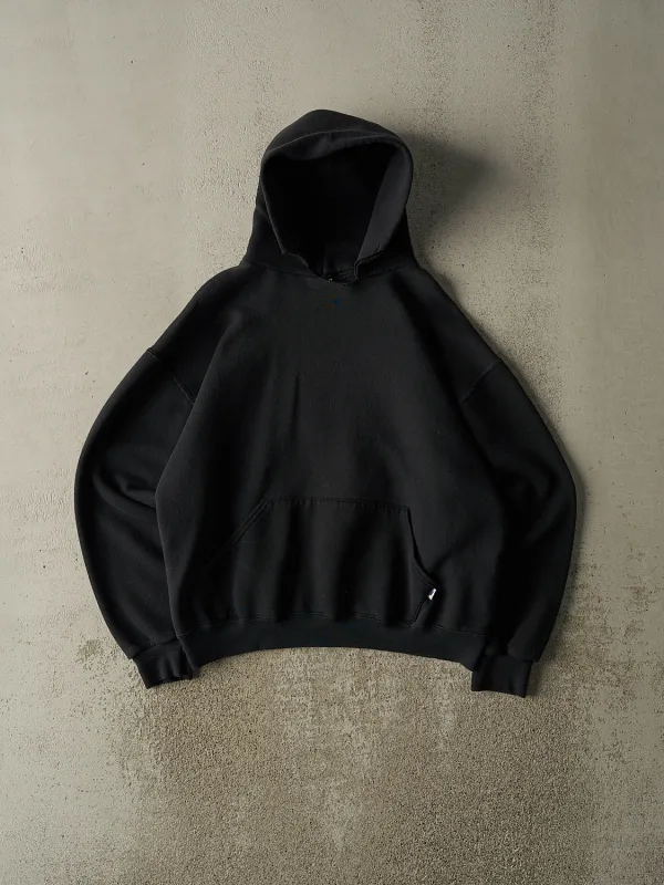 Vintage Y2K Black Russell Athletic Blank Hoodie (M/L) made by Rebalance Vintage