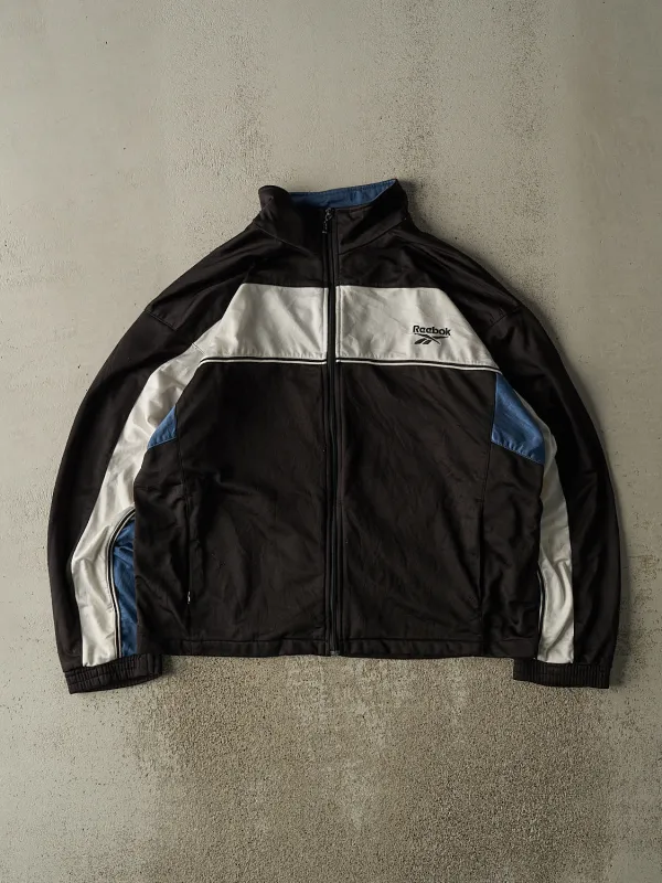 Vintage 90s Black Reebok Embroidered Track Jacket (L/XL) sold by Rebalance Vintage