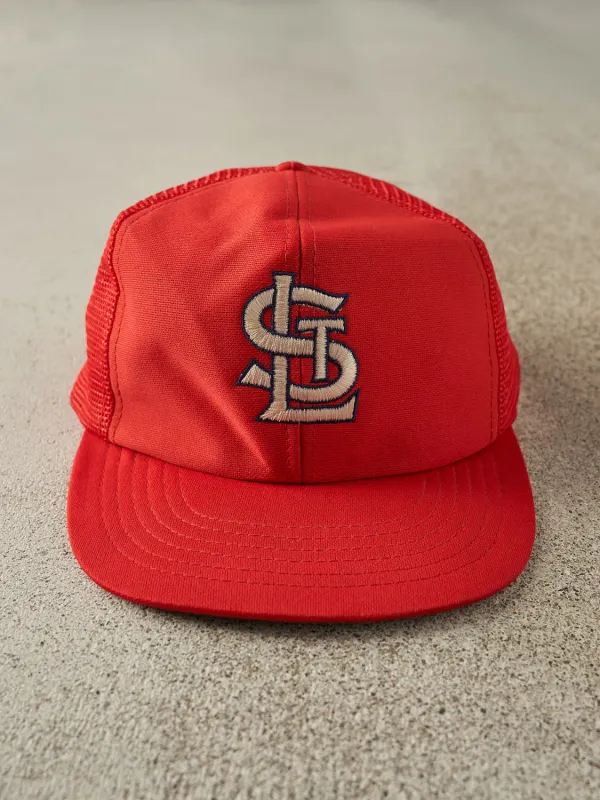 Vintage 80s Red St. Louis Cardinals Foam Trucker (O/S) sold by Rebalance Vintage