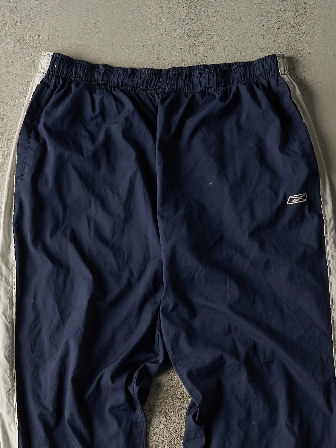 Vintage 90s Navy Blue Reebok Striped Track Pants (34x30) sold by Rebalance Vintage product image thumbnail 3