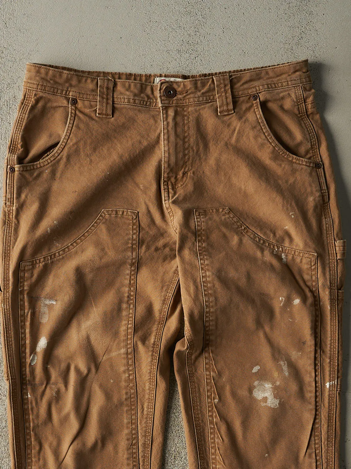 Vintage 90s Camel Dickies Double Knee Carpenter Pants (32x30) sold by Rebalance Vintage product image thumbnail 3