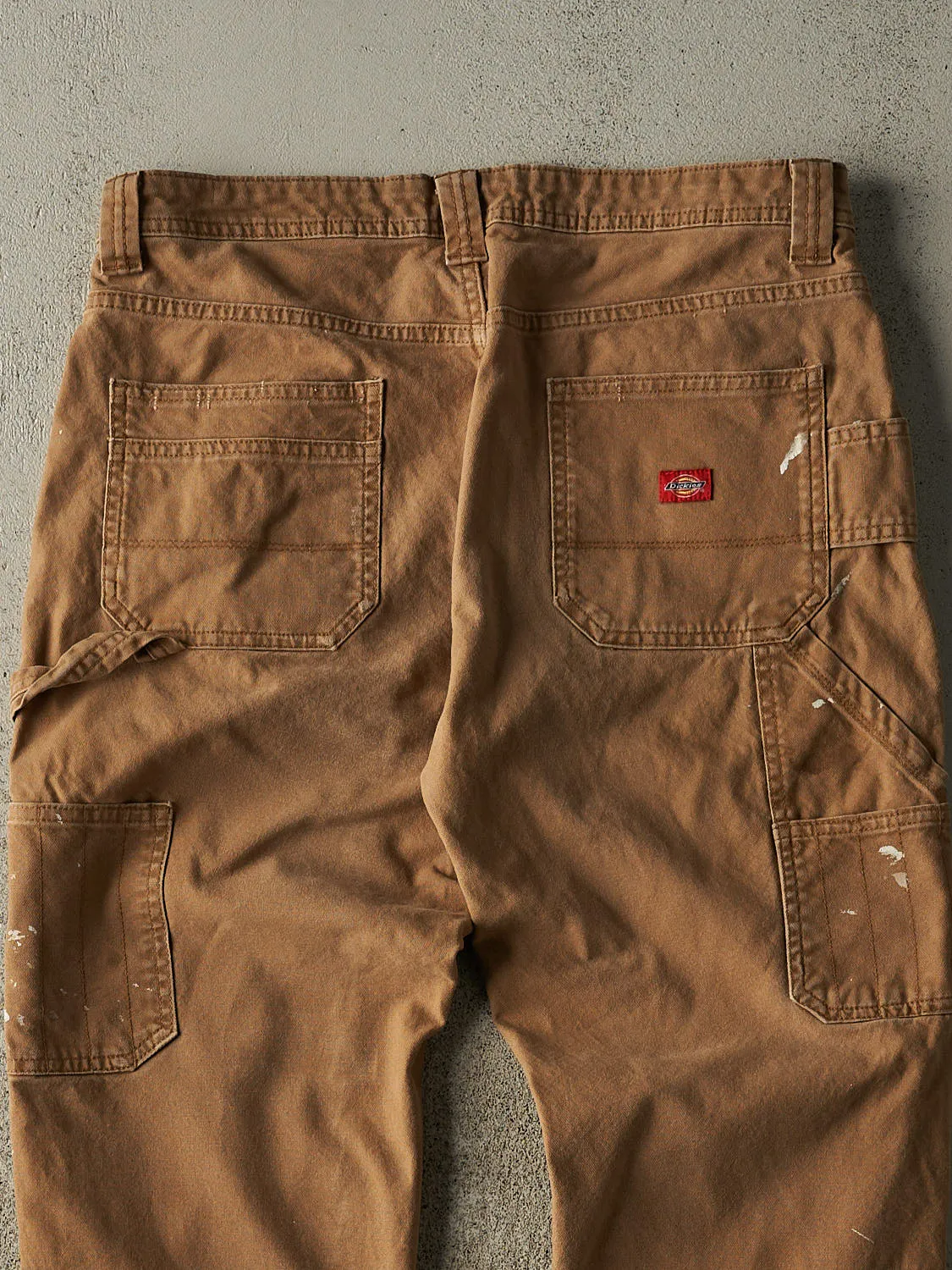 Vintage 90s Camel Dickies Double Knee Carpenter Pants (32x30) sold by Rebalance Vintage product image thumbnail 4