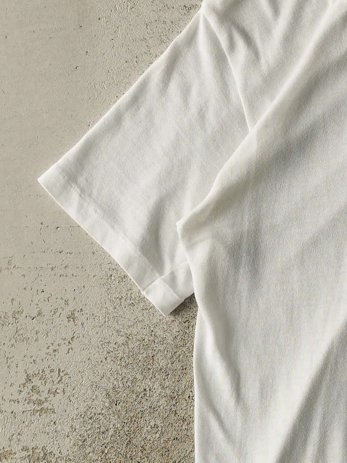 Vintage 80s White Blank Single Stitch Tee (S/M) sold by Rebalance Vintage product image thumbnail 3