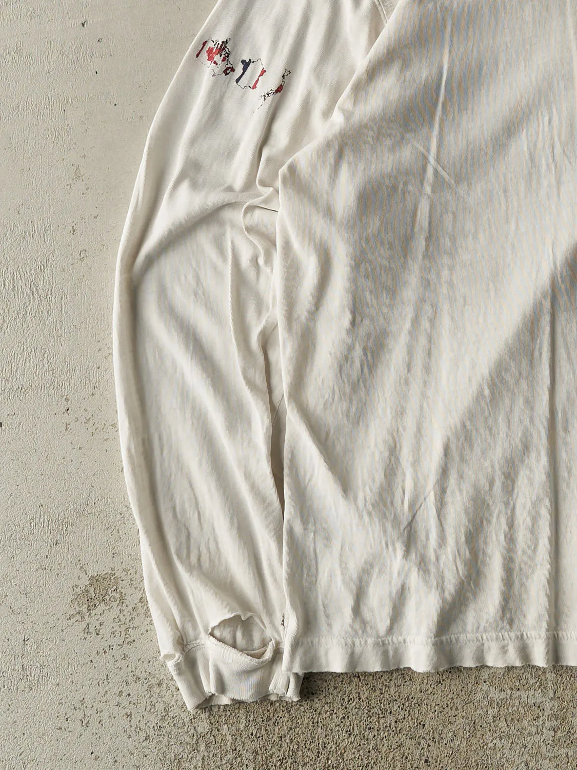Vintage 90s White Gap Worldwide Long Sleeve (XL) sold by Rebalance Vintage product image thumbnail 3