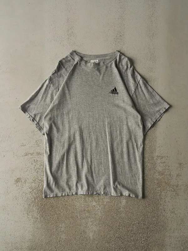 Vintage 90s Grey Adidas Logo Tee (L/XL) sold by Rebalance Vintage