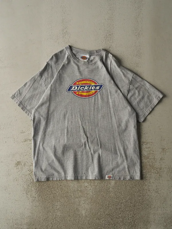 Vintage 90s Grey Dickies Logo Tee (XXL) sold by Rebalance Vintage