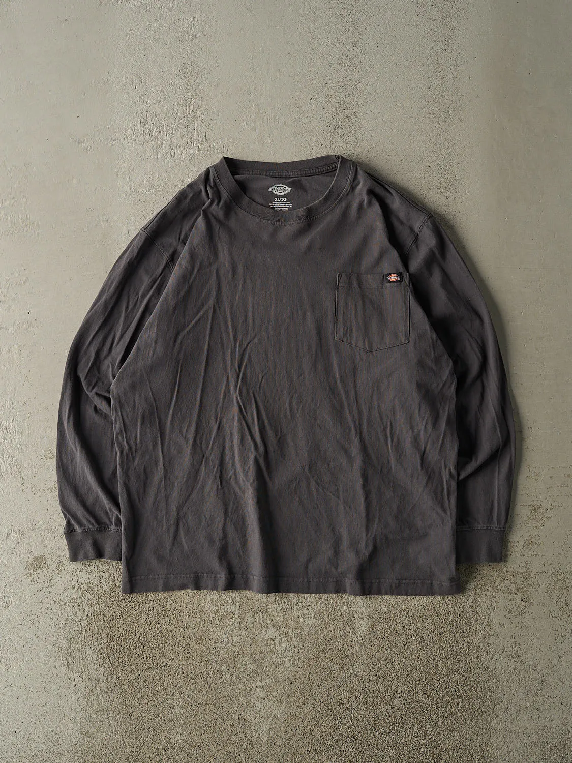 Vintage Y2K Charcoal Grey Dickies Blank Pocket Long Sleeve (XL) sold by Rebalance Vintage