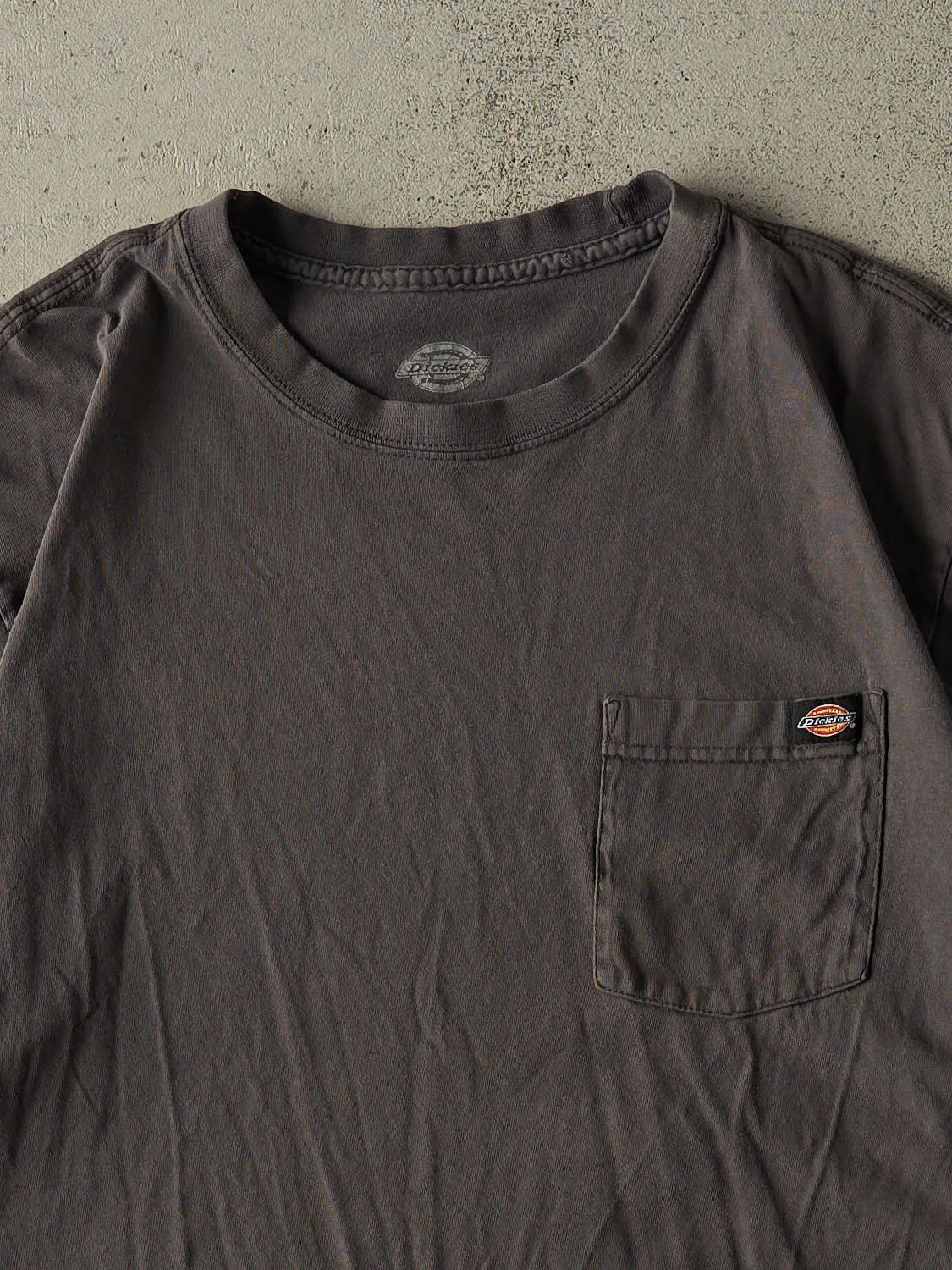 Vintage Y2K Charcoal Grey Dickies Pocket Tee (L) sold by Rebalance Vintage product image thumbnail 2