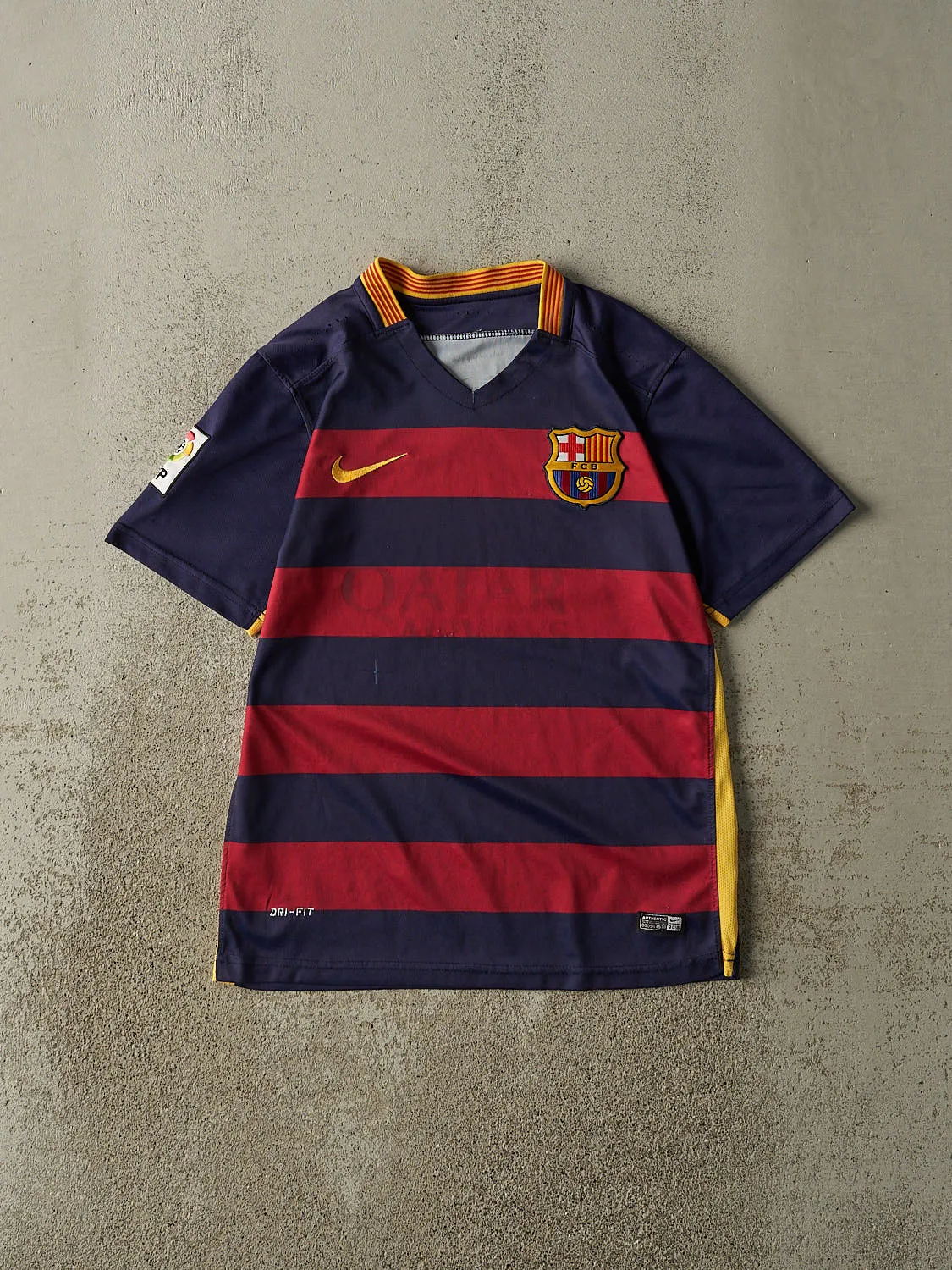 15' Navy Blue & Red FC Barcelona Soccer Jersey (S/M) sold by Rebalance Vintage