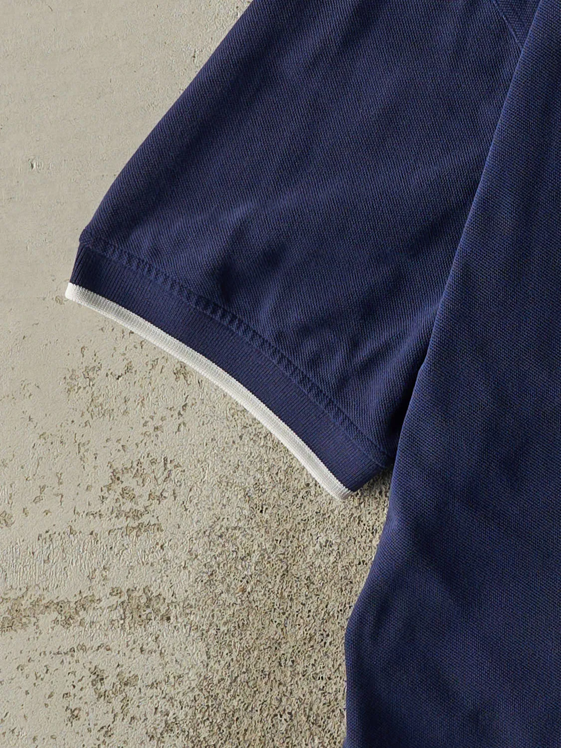 Vintage 90s Navy Blue Adidas Embroidered Quarter Button Tee (L/XL) sold by Rebalance Vintage product image thumbnail 3