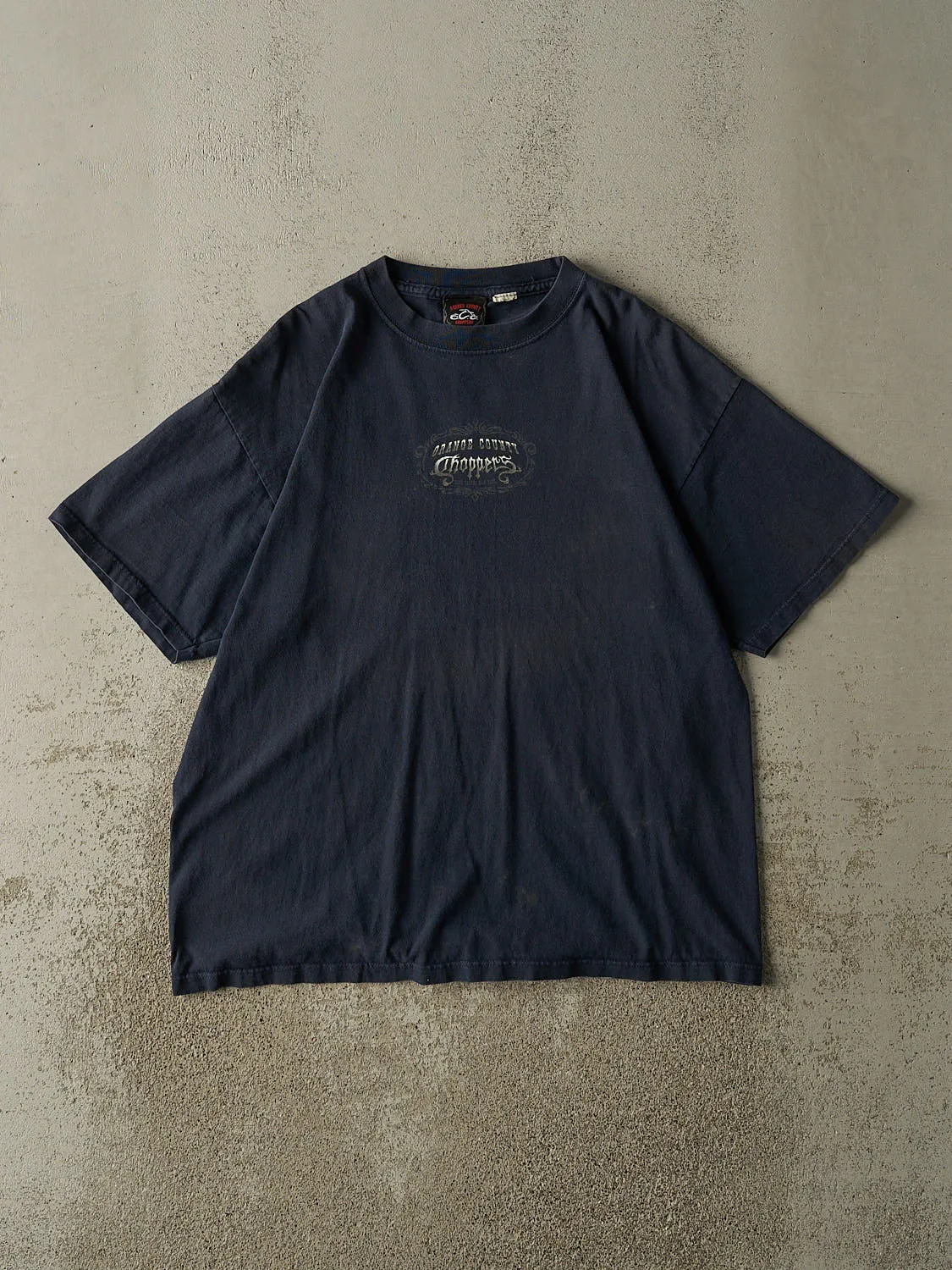 Vintage Y2K Navy Blue Orange County Choppers Tee (L/XL) sold by Rebalance Vintage
