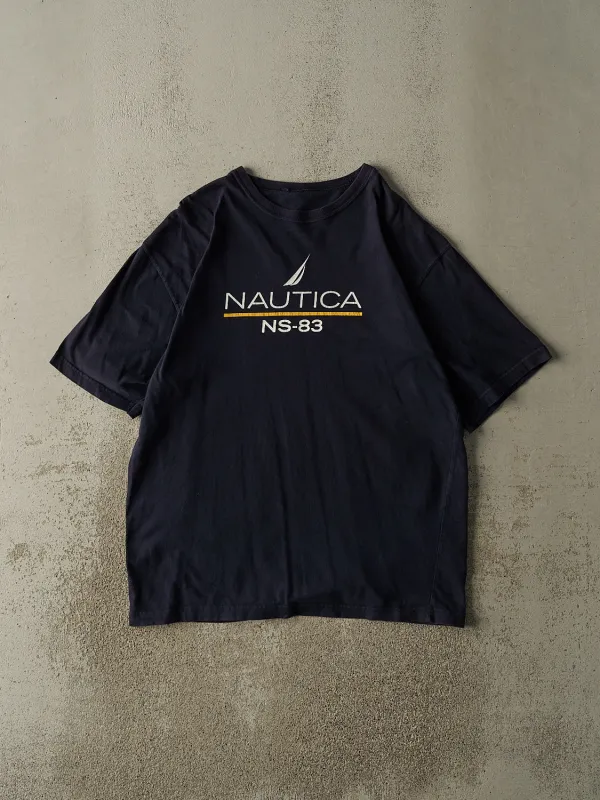 Vintage Y2K Navy Blue Nautica Tee (XL) sold by Rebalance Vintage