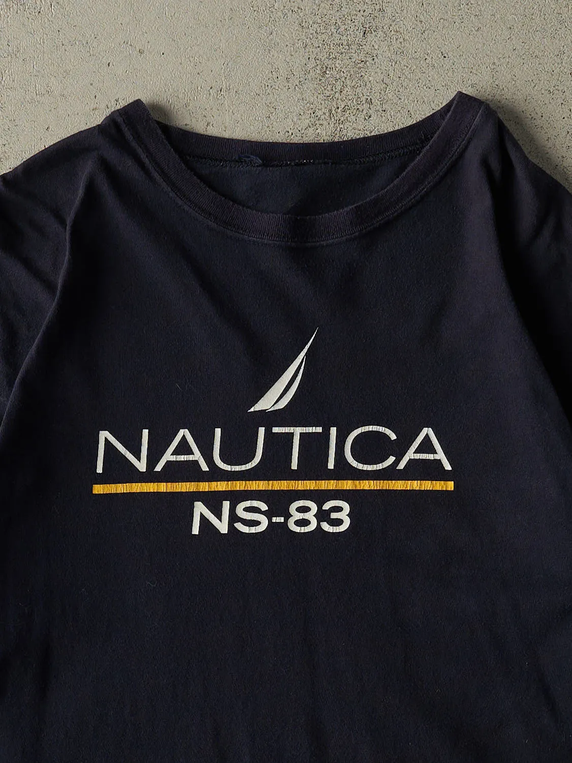 Vintage Y2K Navy Blue Nautica Tee (XL) sold by Rebalance Vintage product image thumbnail 2