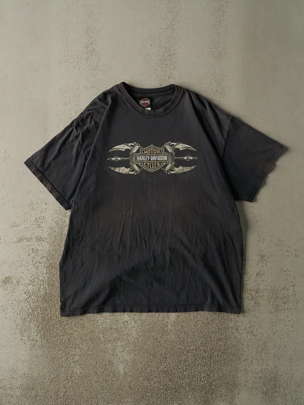Vintage 04' Faded Black Harley Davidson Rapid City, SD Tee (XL/XXL) sold by Rebalance Vintage