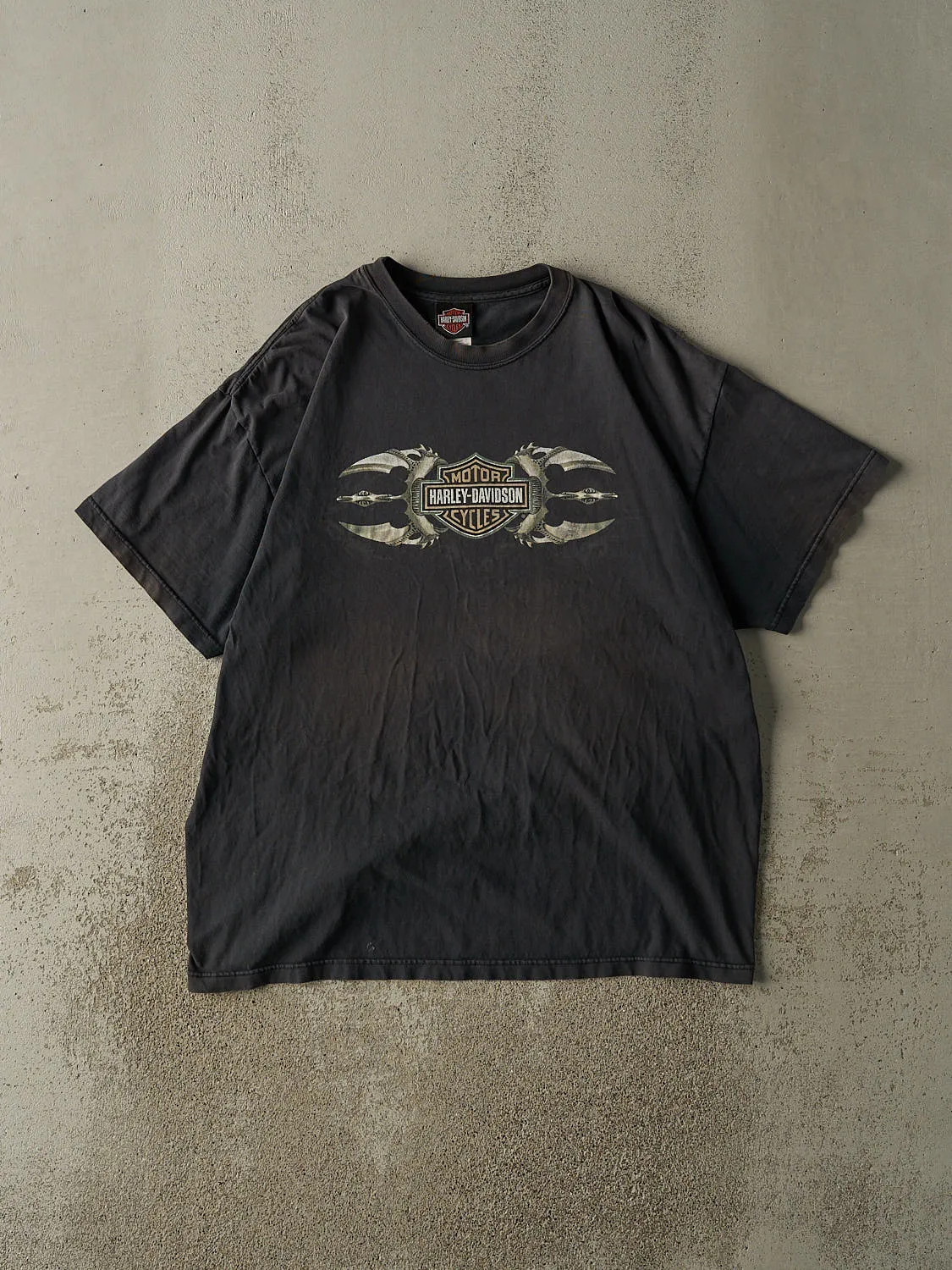 Vintage 04' Faded Black Harley Davidson Rapid City, SD Tee (XL/XXL) sold by Rebalance Vintage