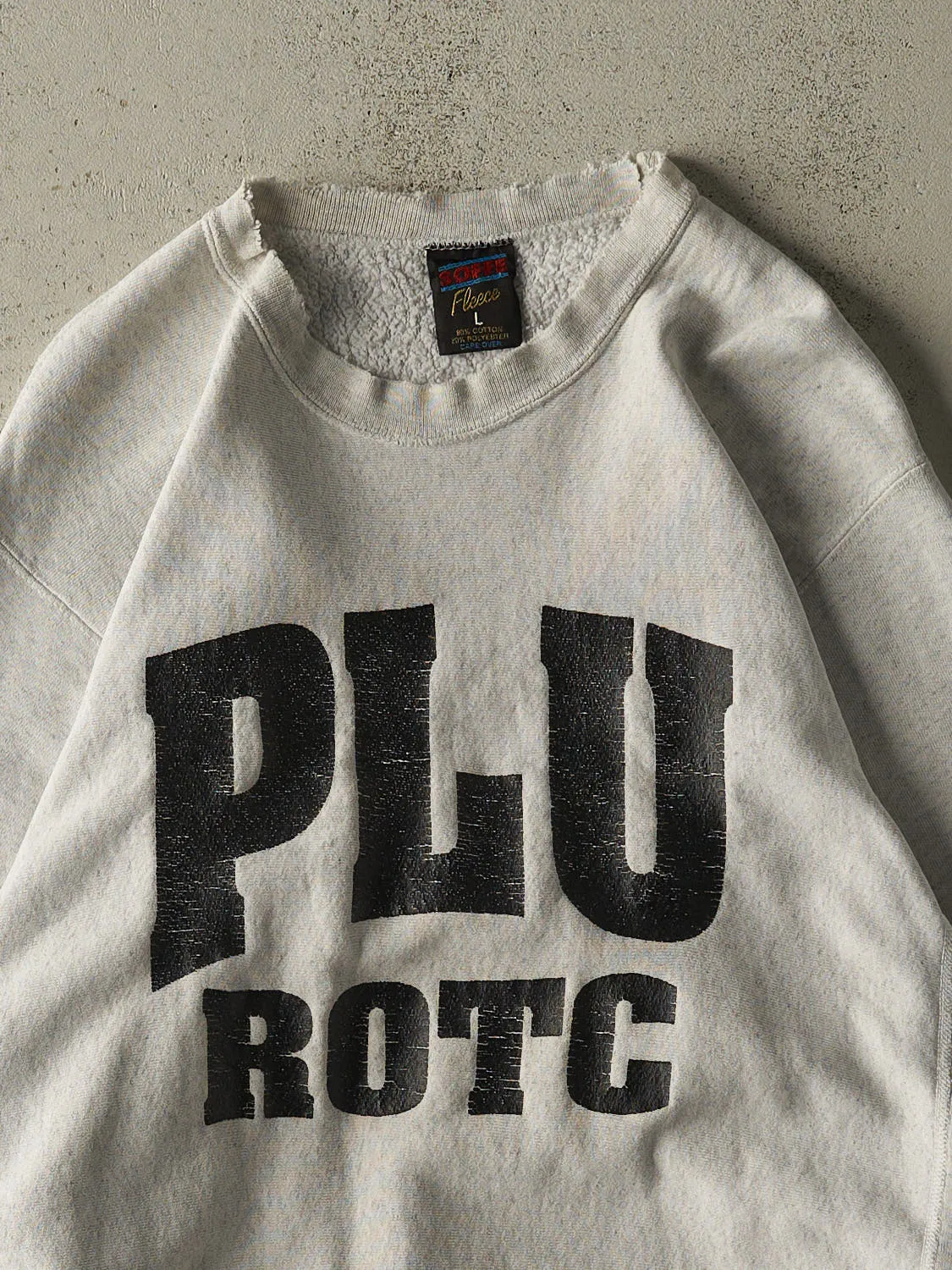 Vintage 90s Heather Grey PLU Crewneck (M/L) sold by Rebalance Vintage product image thumbnail 2