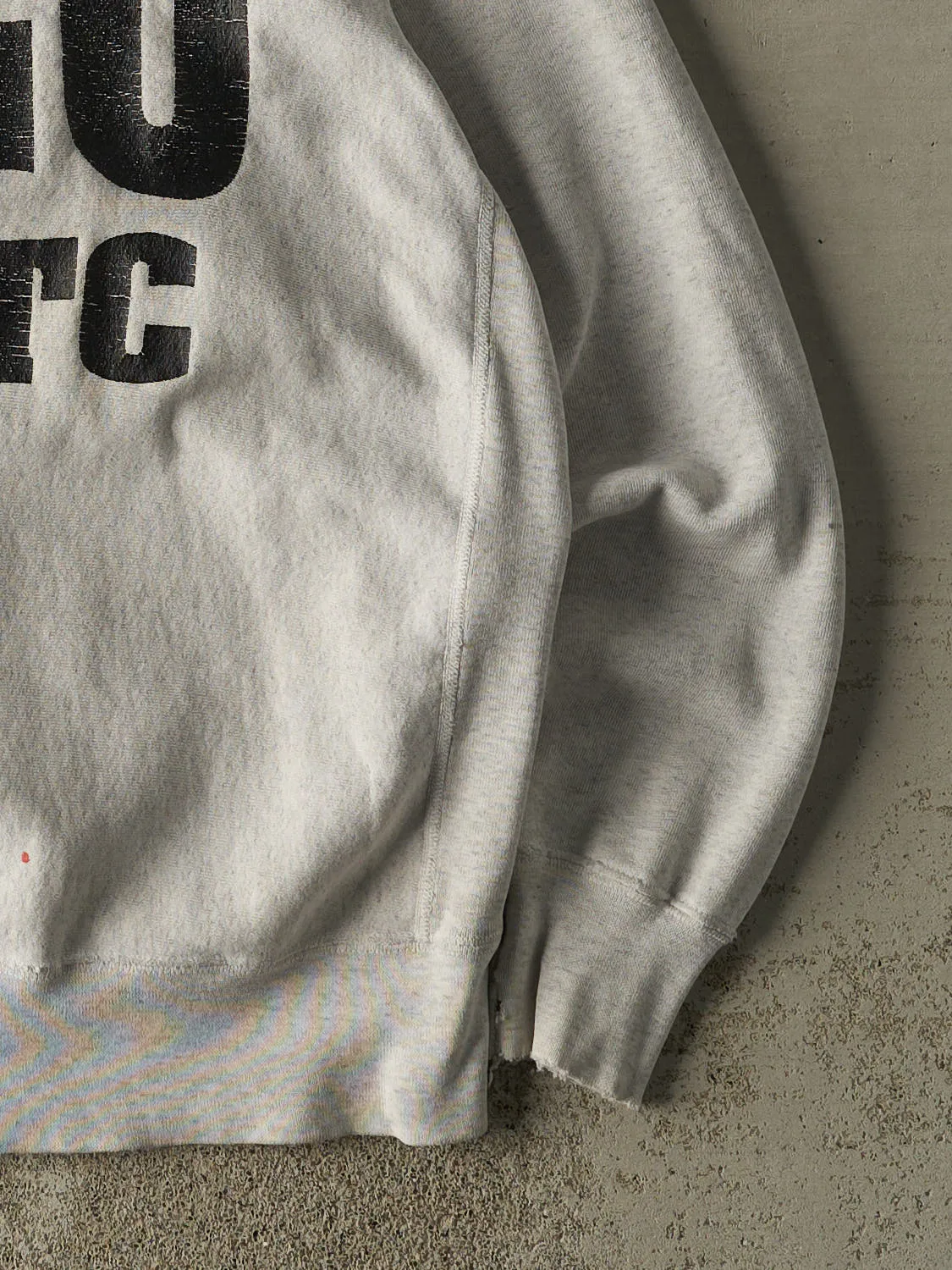 Vintage 90s Heather Grey PLU Crewneck (M/L) sold by Rebalance Vintage product image thumbnail 4