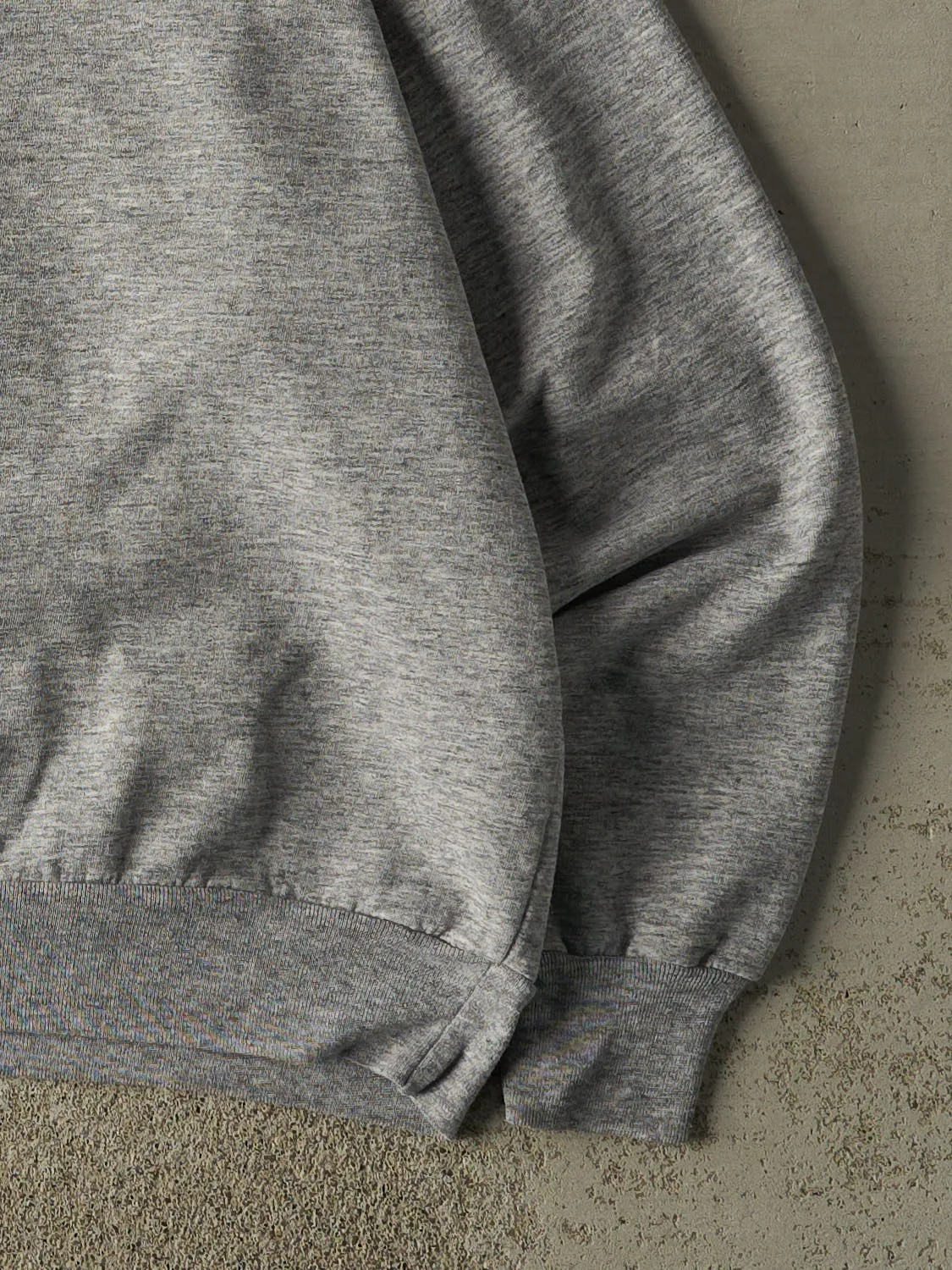 Vintage 90s Grey Blank Crewneck (M) sold by Rebalance Vintage product image thumbnail 4