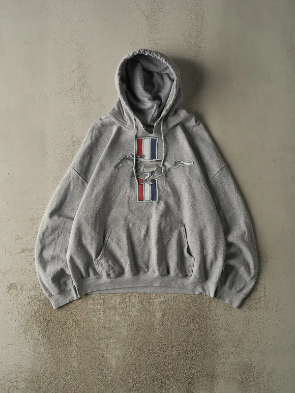 Vintage Y2K Grey Ford Mustang Hoodie (XL) sold by Rebalance Vintage