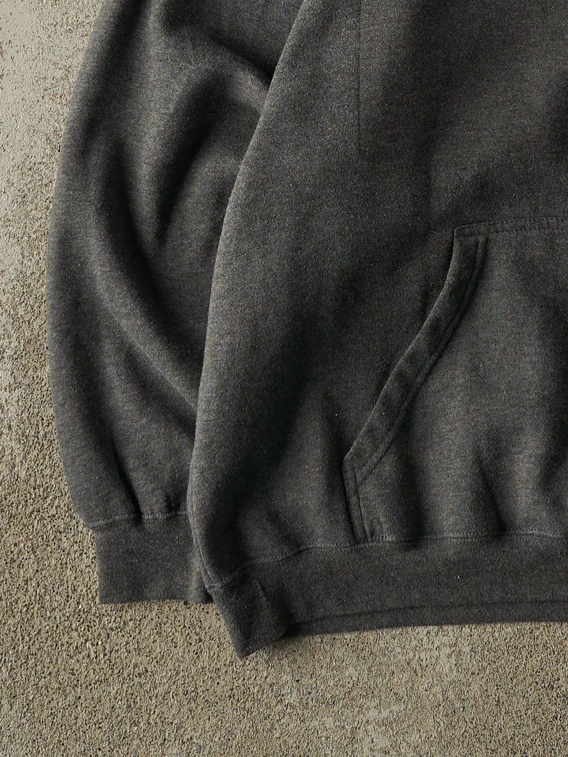 Vintage 90s Charcoal Grey "Lets Roll" Hoodie (XL/XXL) sold by Rebalance Vintage product image thumbnail 3