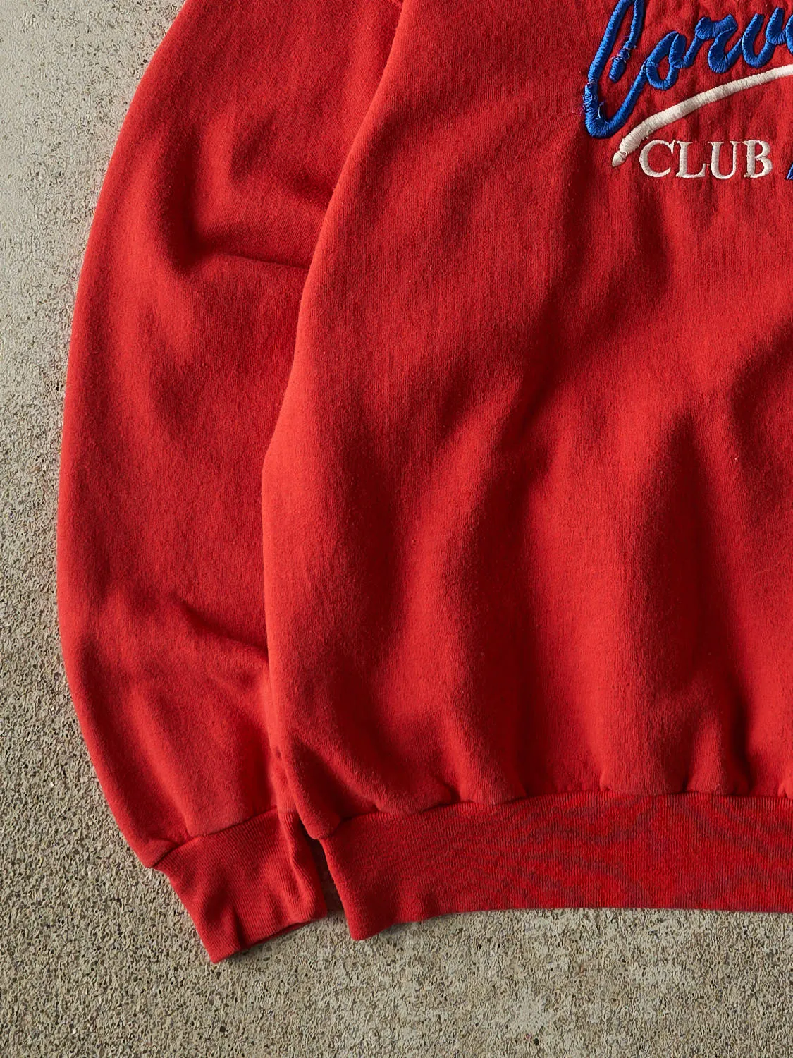 Vintage 90s Red America's Chevrolet Corvette Club Embroidered Crewneck (M/L) sold by Rebalance Vintage product image thumbnail 3