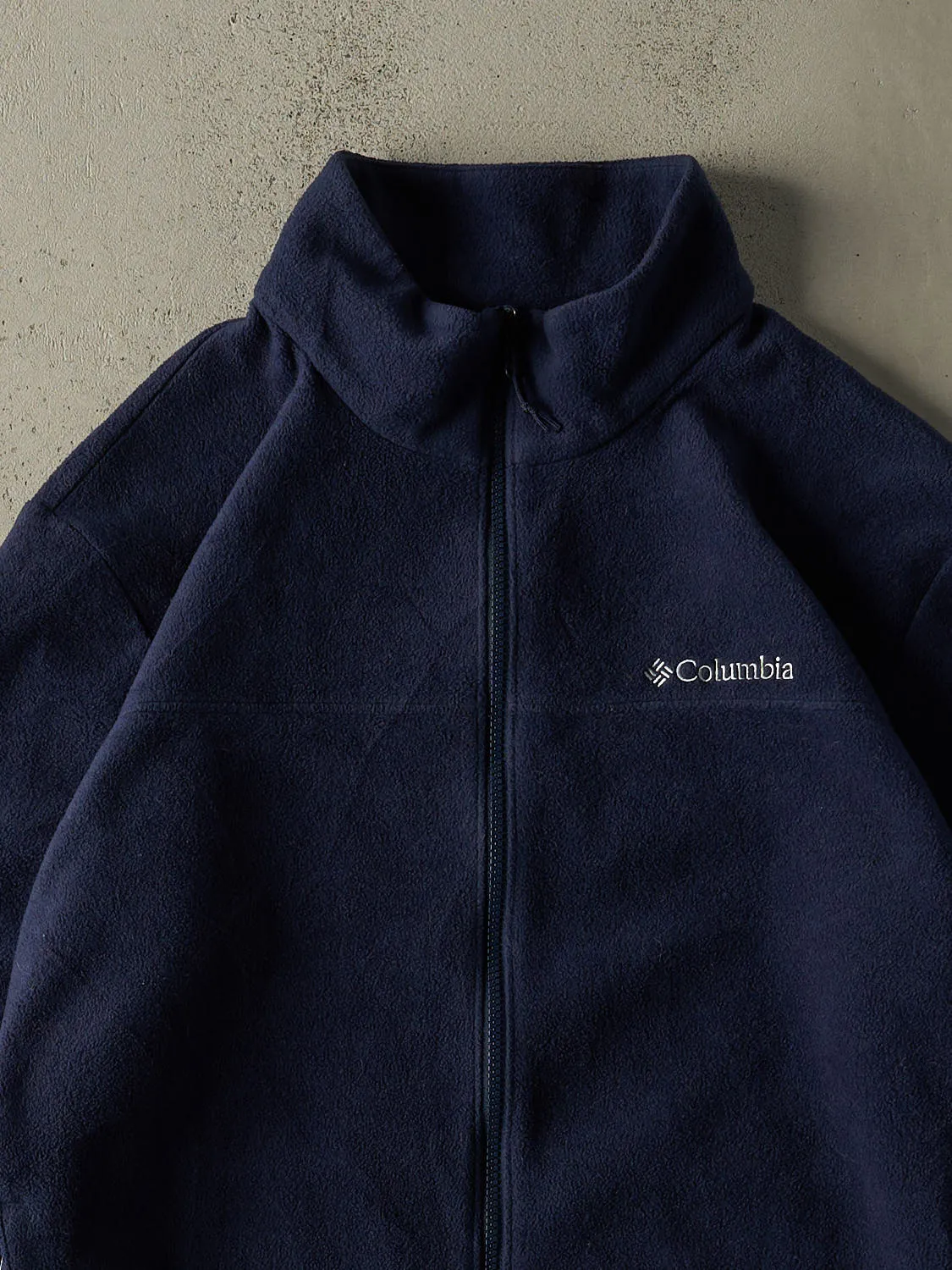 Vintage Y2K Navy Blue Columbia Embroidered Zip Up Fleece (XL) sold by Rebalance Vintage product image thumbnail 2