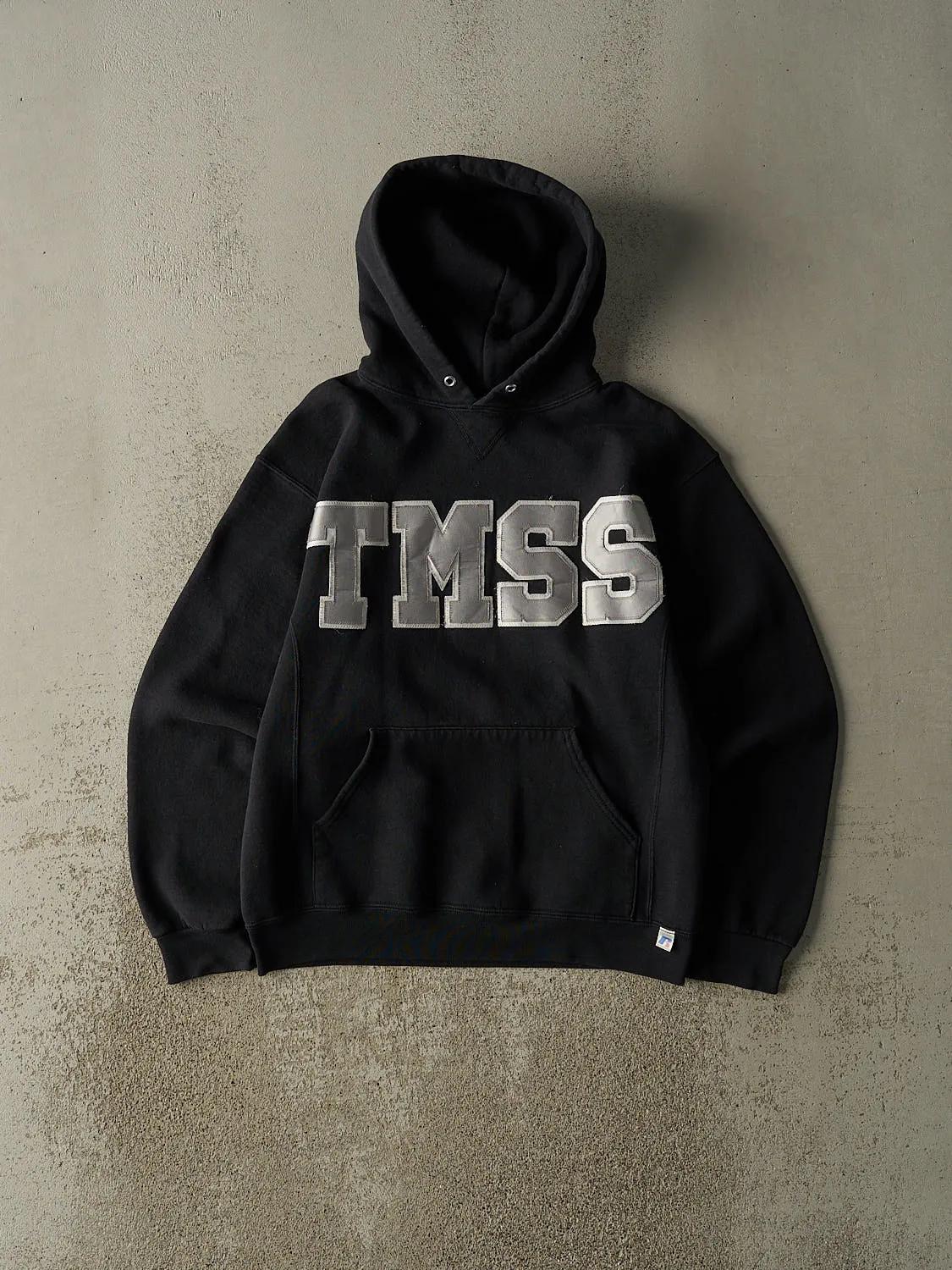 Vintage Y2K Black Russell Athletic TMSS Hoodie (S/M) sold by Rebalance Vintage