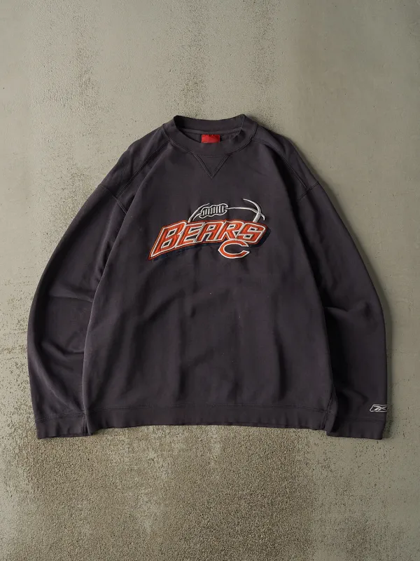 Vintage 90s Navy Blue Chicago Bears Embroidered Crewneck (XL/XXL) made by Rebalance Vintage