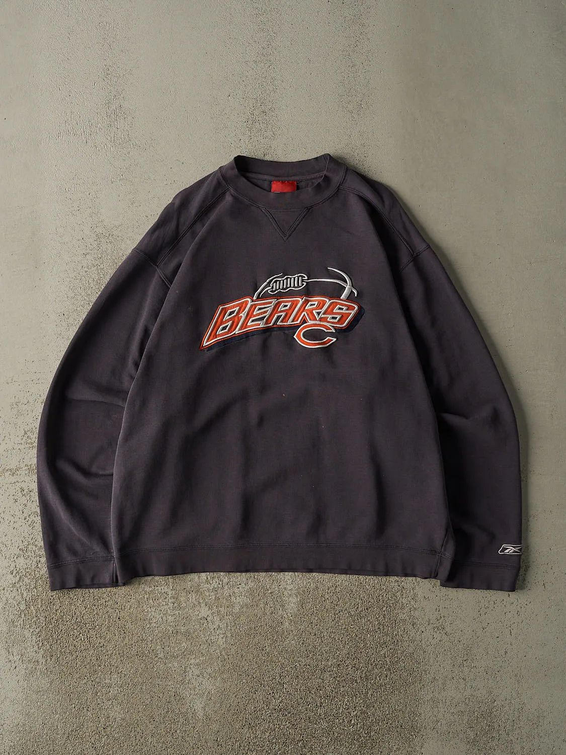 Vintage 90s Navy Blue Chicago Bears Embroidered Crewneck (XL/XXL) sold by Rebalance Vintage