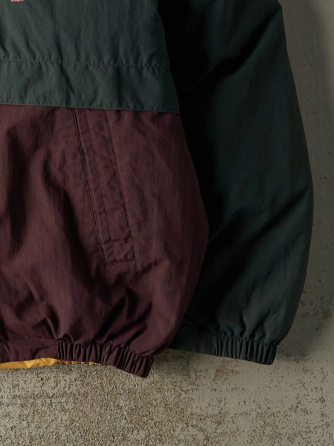 Vintage 90s Green & Burgundy Nautica Embroidered Puffer Jacket (XL) sold by Rebalance Vintage product image thumbnail 3