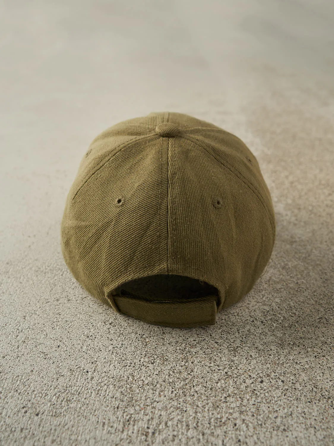 Vintage 90s Sun Faded Green John Deere Embroidered Velcro Hat (O/S) sold by Rebalance Vintage product image thumbnail 4