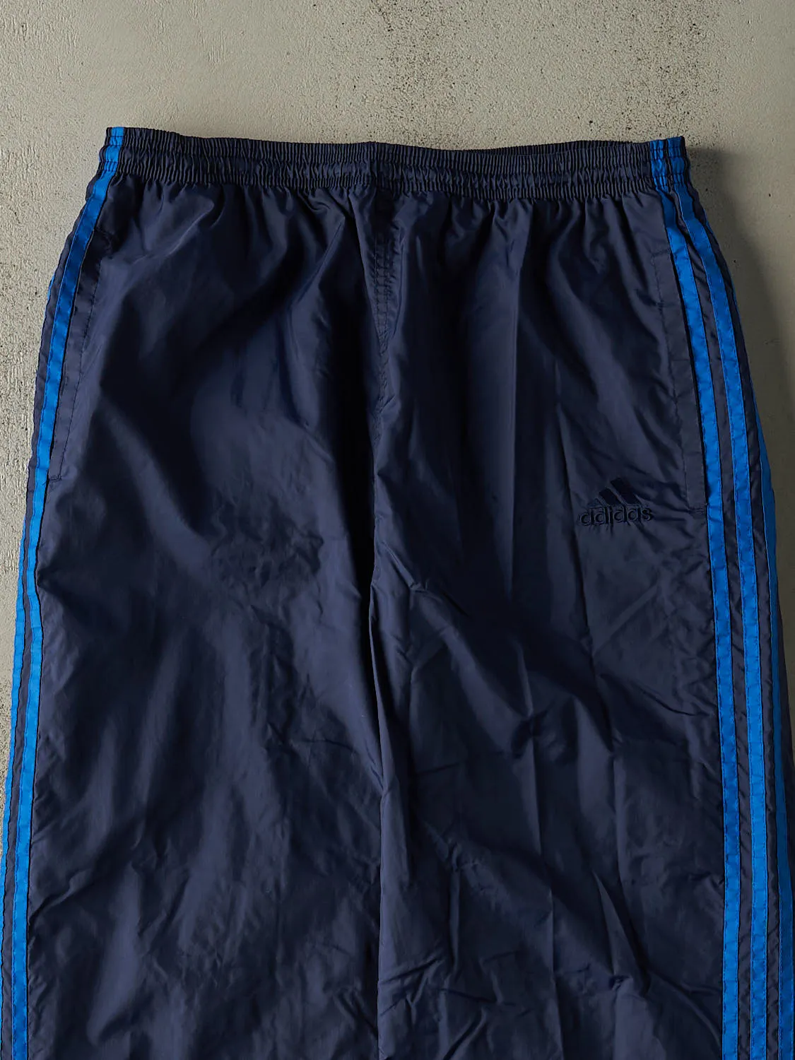 Vintage 90s Navy Blue Adidas Embroidered Track Pants (33x31.5) sold by Rebalance Vintage product image thumbnail 3