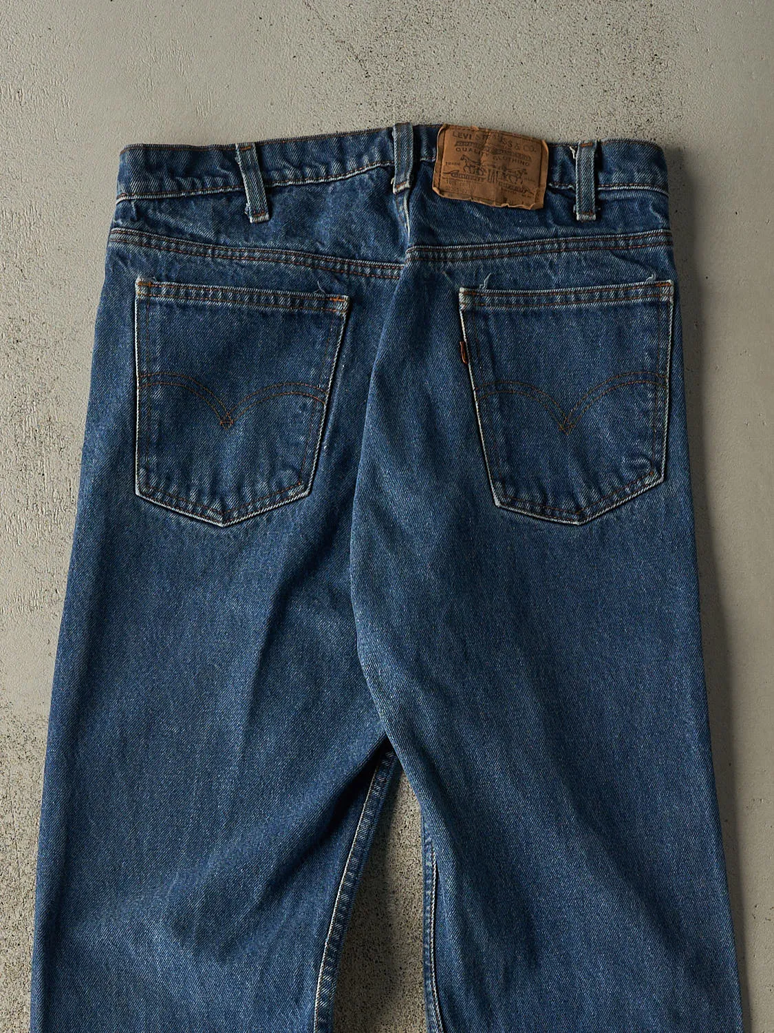 Vintage 80s Dark Wash Levi's Orange Tab Jeans (32x32) sold by Rebalance Vintage product image thumbnail 4