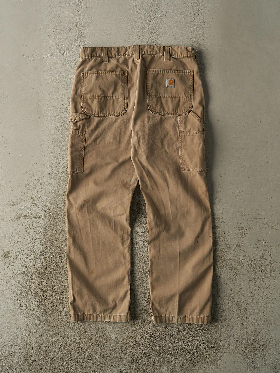Vintage Y2K Beige Carhartt Carpenter Pants (33x29) sold by Rebalance Vintage product image thumbnail 2