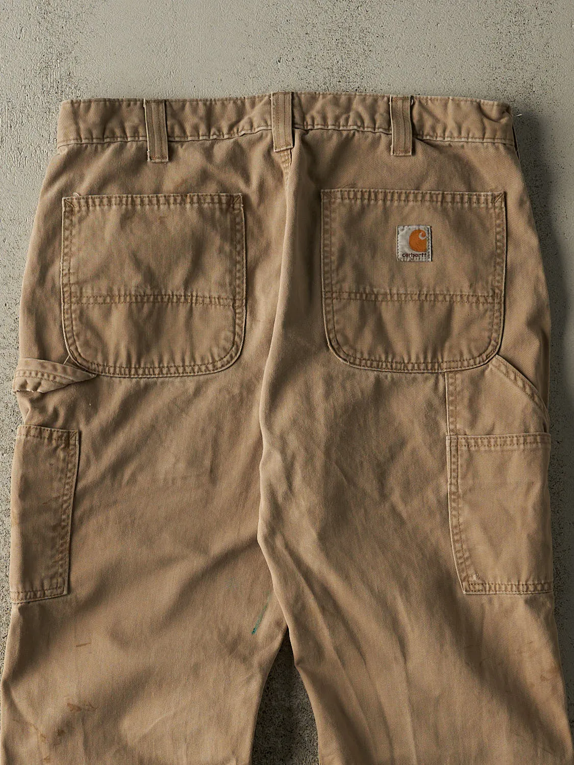 Vintage Y2K Beige Carhartt Carpenter Pants (33x29) sold by Rebalance Vintage product image thumbnail 4