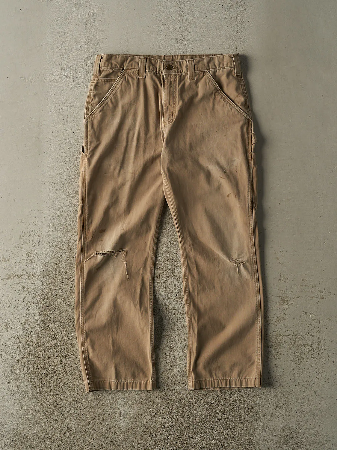 Vintage Y2K Beige Carhartt Carpenter Pants (33x29) sold by Rebalance Vintage
