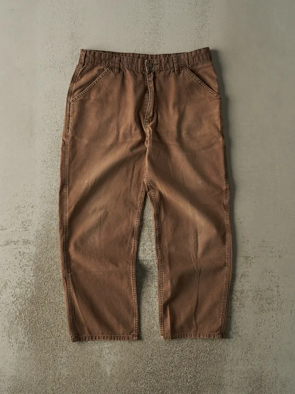 Vintage Y2K Brown Work Pants (34x28) sold by Rebalance Vintage
