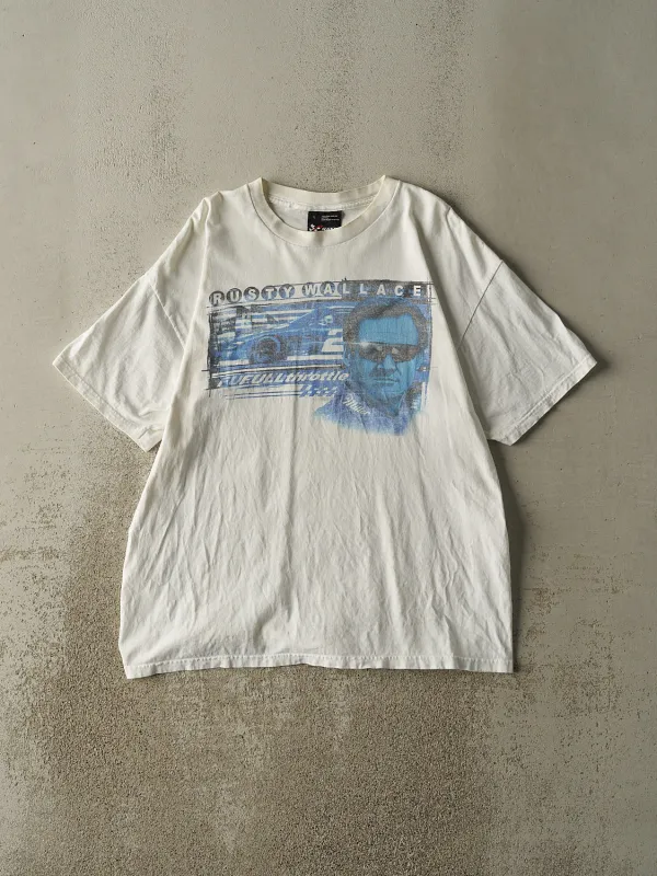 Vintage Y2K White Rusty Wallace Nascar Racing Tee (XL) sold by Rebalance Vintage