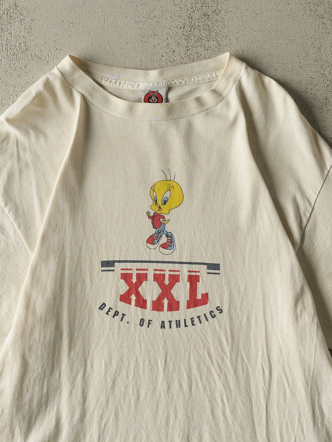 Vintage 98' White Tweety Bird Tee (L/XL) sold by Rebalance Vintage product image thumbnail 2