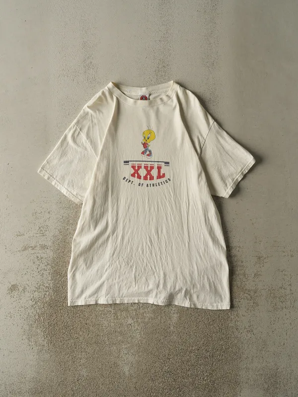 Vintage 98' White Tweety Bird Tee (L/XL) sold by Rebalance Vintage