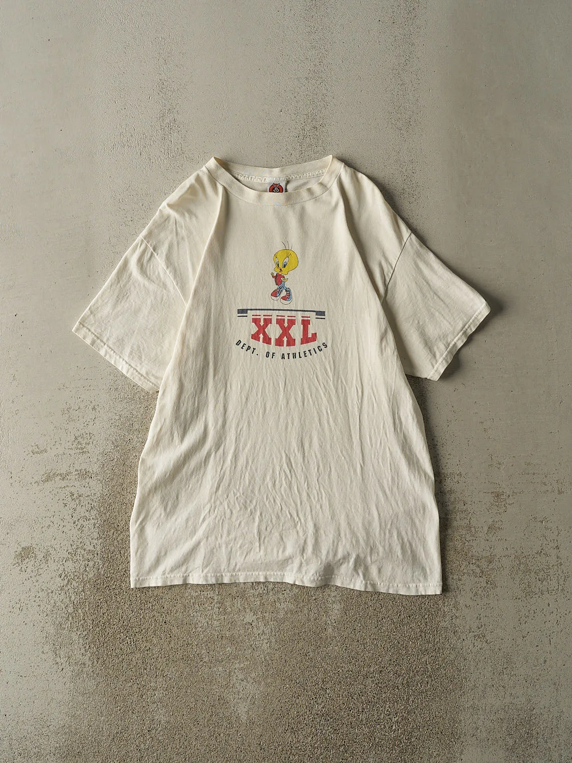 Vintage 98' White Tweety Bird Tee (L/XL) sold by Rebalance Vintage