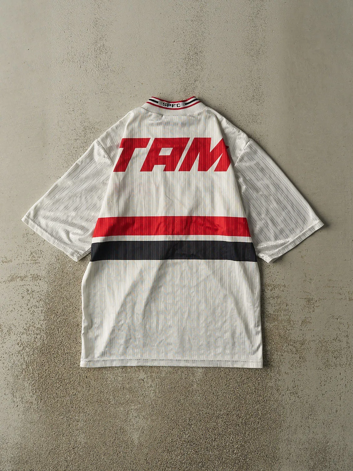 Vintage 90s White São Paulo Soccer Jersey (M/L) sold by Rebalance Vintage product image thumbnail 2