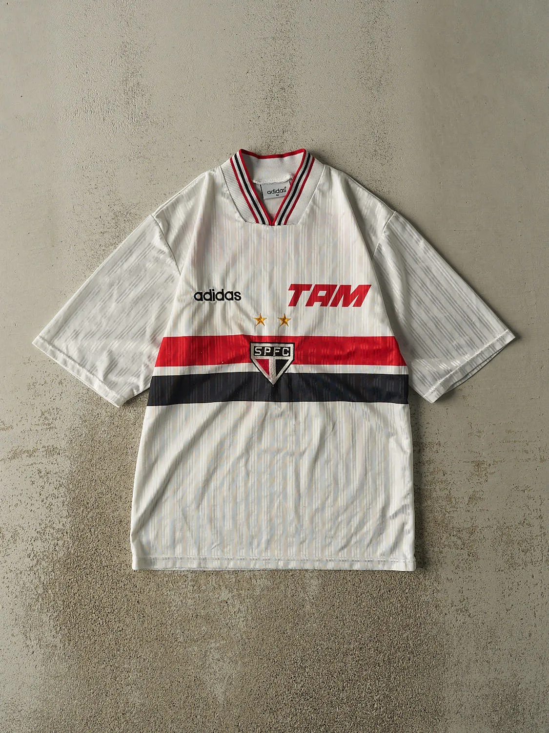 Vintage 90s White São Paulo Soccer Jersey (M/L) sold by Rebalance Vintage