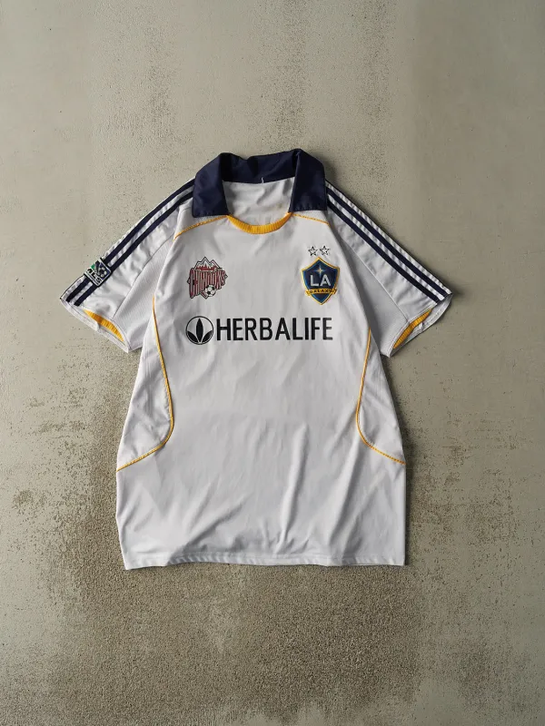 Vintage Y2K White LA Galaxy Soccer Jersey (L/XL) sold by Rebalance Vintage