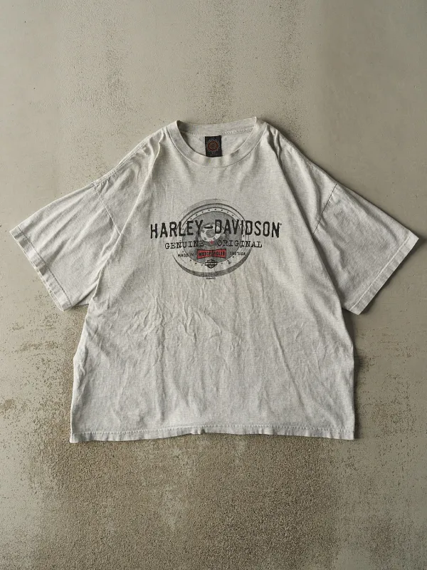 Vintage 98' Heather Grey Harley Davidson Tee (XL/XXL) sold by Rebalance Vintage