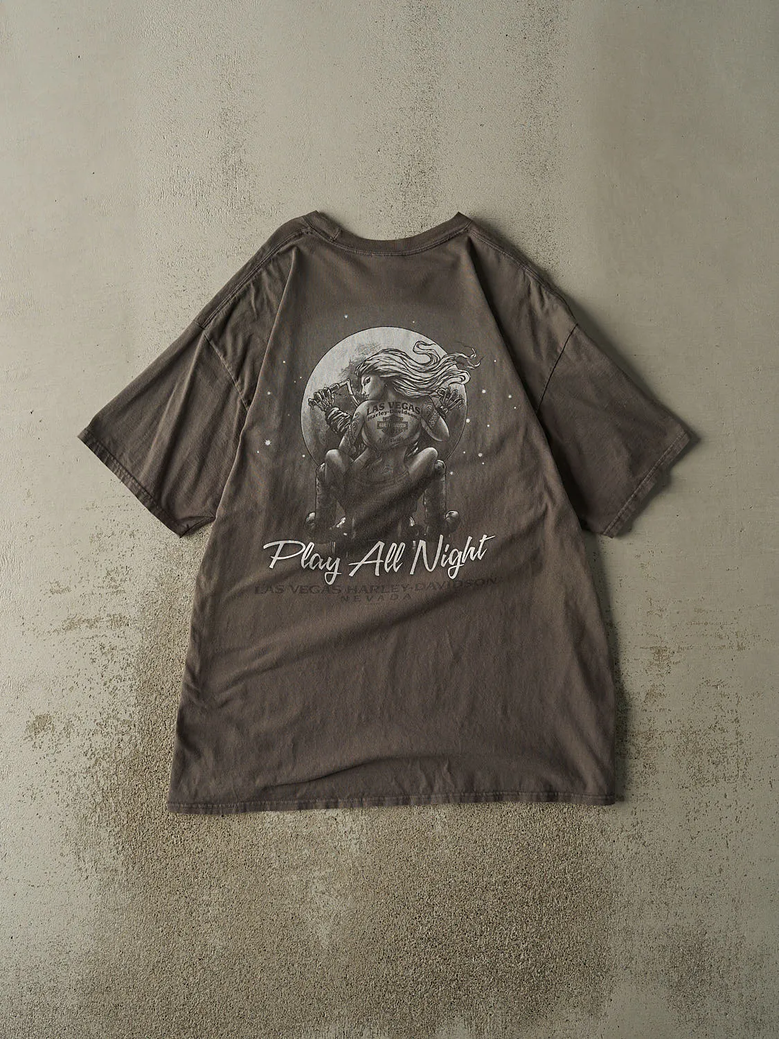 Vintage 14' Charcoal Grey Harley Davidson Las Vegas NV Tee (XL/XXL) sold by Rebalance Vintage product image thumbnail 2