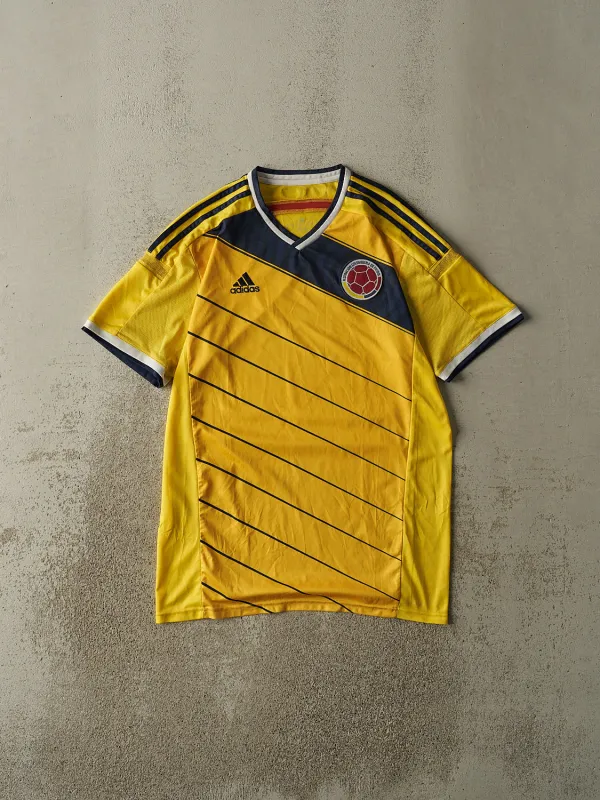 Vintage Y2K Yellow Columbia Adidas Soccer Jersey (L/XL) sold by Rebalance Vintage