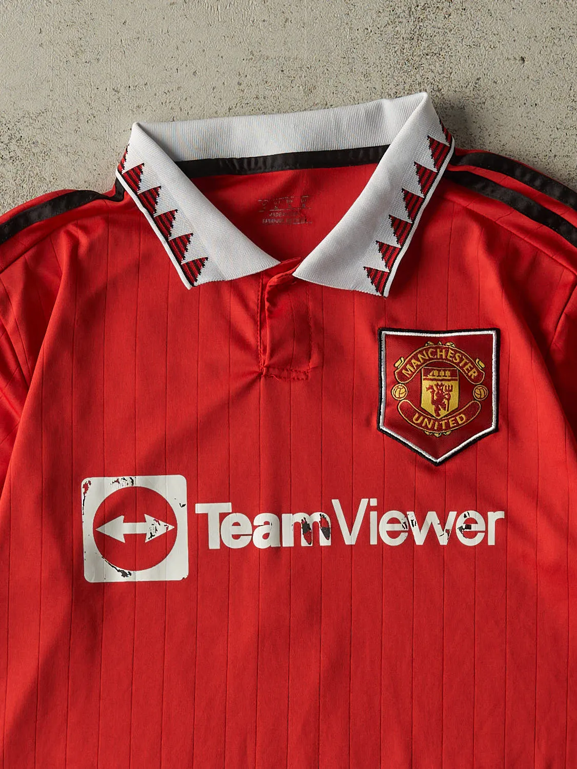 Vintage Y2K Red Manchester United Cristiano Ronoldo Jersey (M) sold by Rebalance Vintage product image thumbnail 3