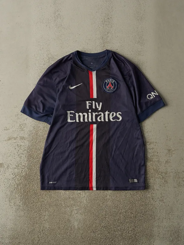 Vintage 14' Navy Blue Paris Saint-Germain Nike Jersey (L) sold by Rebalance Vintage